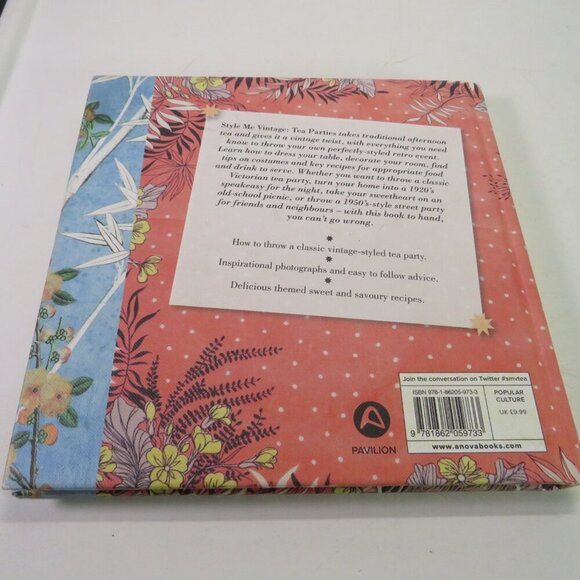 Style Me Vintage Tea Parties Hardback 8x8" 144pgs spans 1930s, 1940s, 1950s - Picture 3 of 16